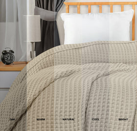 Utopia Bedding 100% cotton texture view highlights softness and durability.