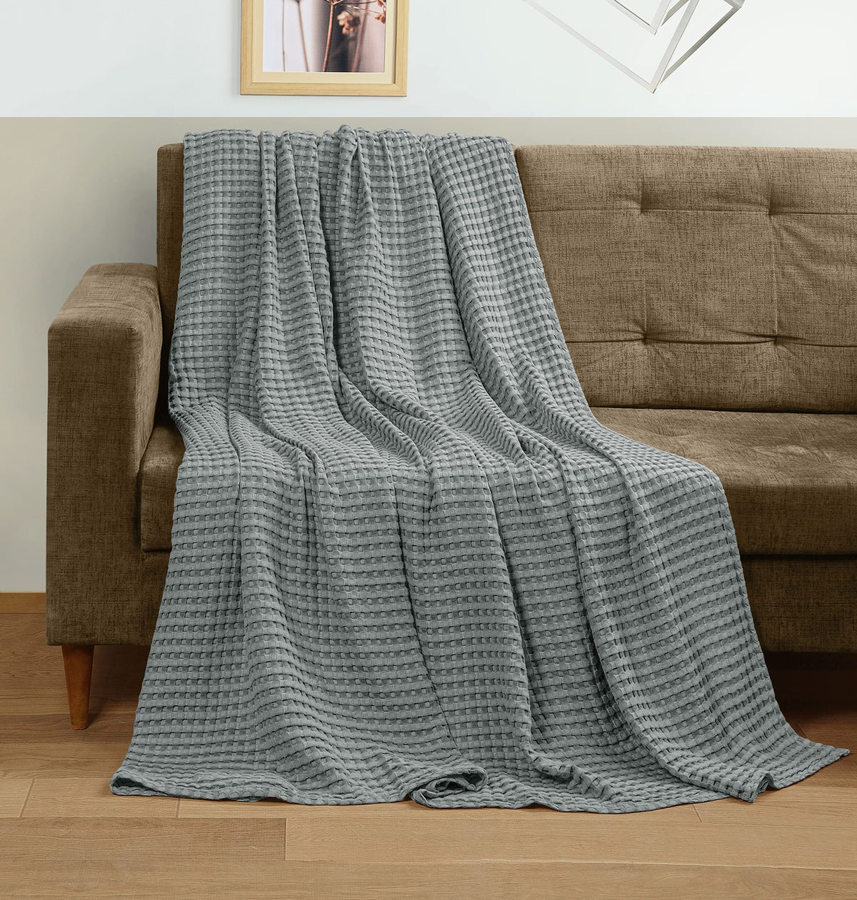 Utopia Bedding blanket spread on bed demonstrates versatile all-season comfort.