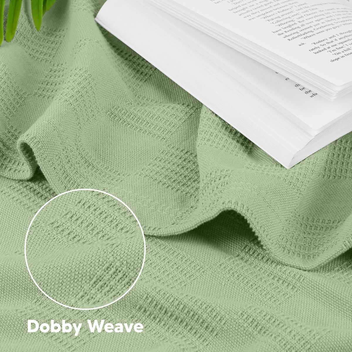 Utopia Bedding 100% cotton thermal blanket 90x72 twin ready for year round comfort.