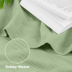 Utopia Bedding 100% cotton thermal blanket 90x72 twin ready for year round comfort.