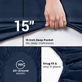 Utopia Bedding 2-pack queen fitted sheets offer value and a reliable, deep-pocket fit.