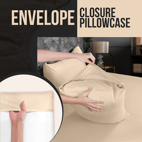 Utopia Bedding 4-inch hem with piping detail for a neat, tailored look