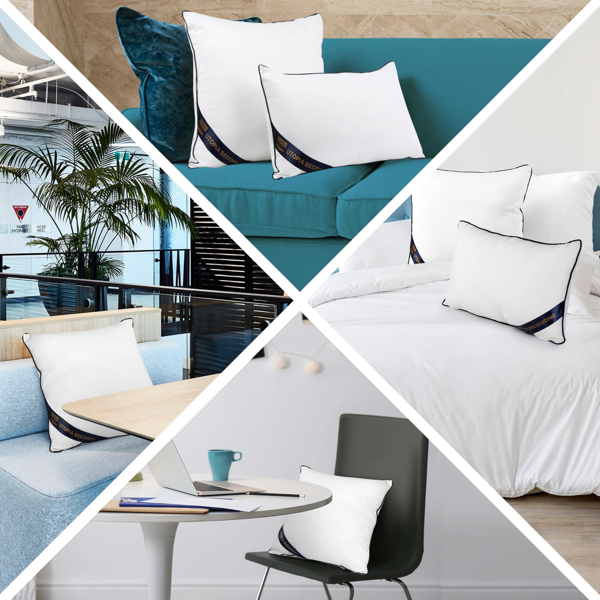 Utopia Bedding four-pack inserts simplify refreshing couches and bedrooms.