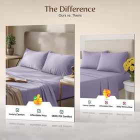 Utopia Bedding fitted sheet with all-around elastic for snug fit
