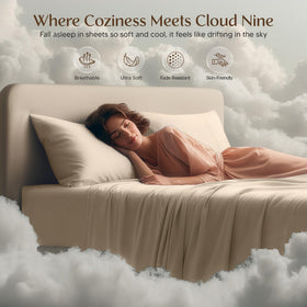 Utopia Bedding all-around elastic edge keeps the sheet in place through the night.