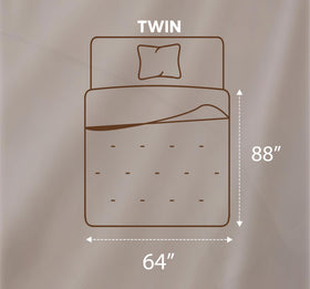 Utopia Bedding all-season microfiber shell for cozy warmth.