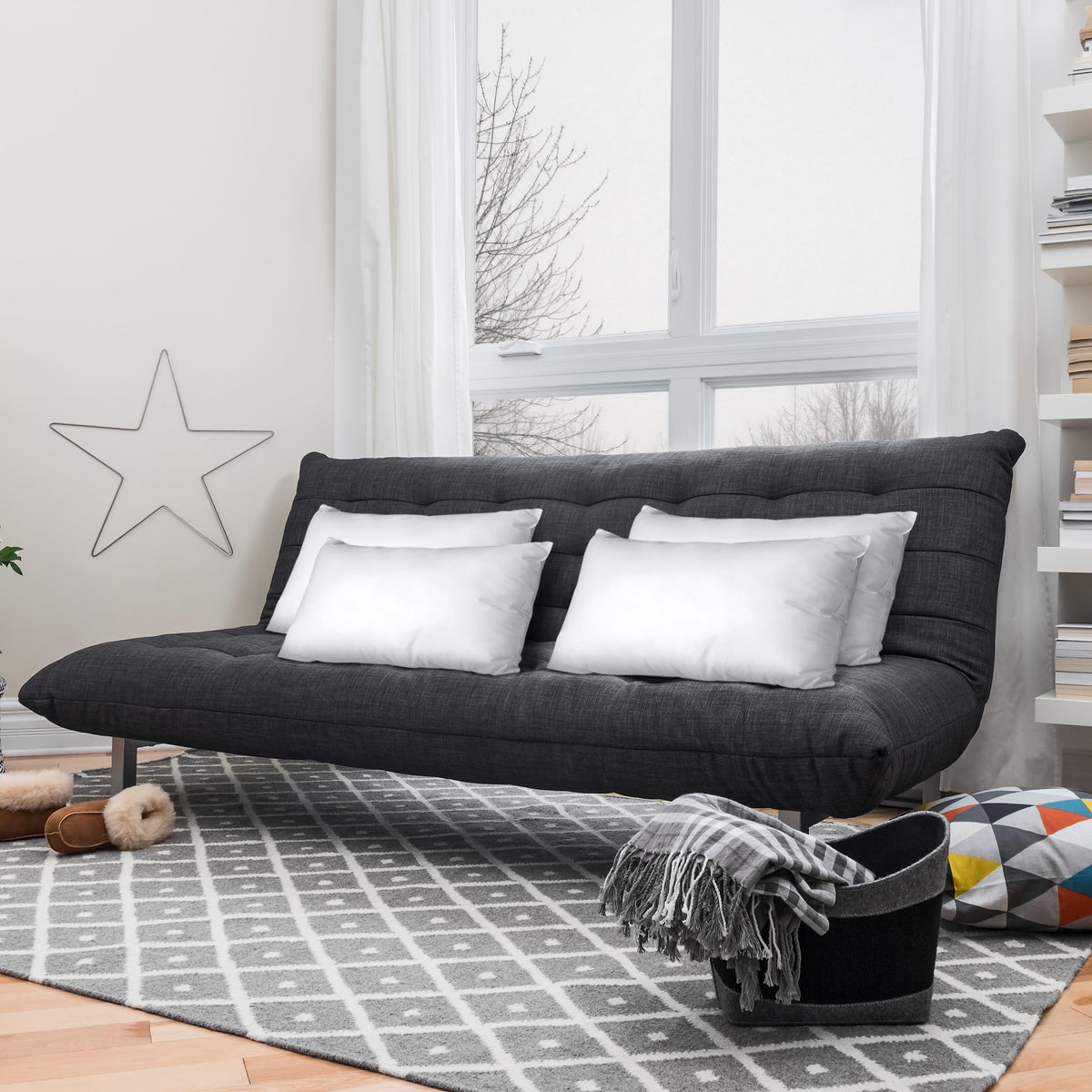 Utopia Bedding back-support insert helps with comfortable workstation or couch seating