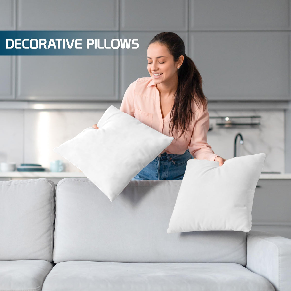 Utopia Bedding back-support-use ideal behind the back while working or relaxing.