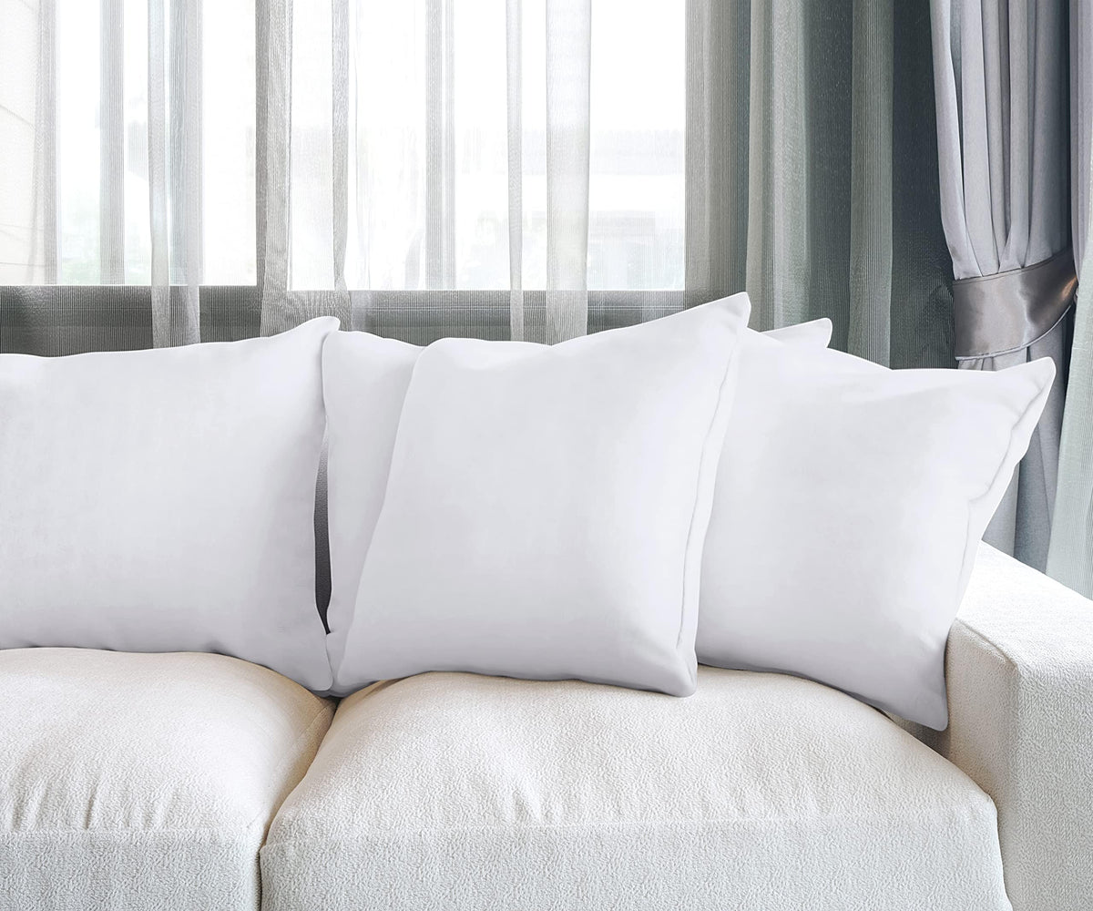Utopia Bedding back-support use demonstrates 2-in-1 comfort on the couch.
