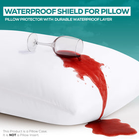 Utopia Bedding bed bug proof pillow cover for peaceful sleep.