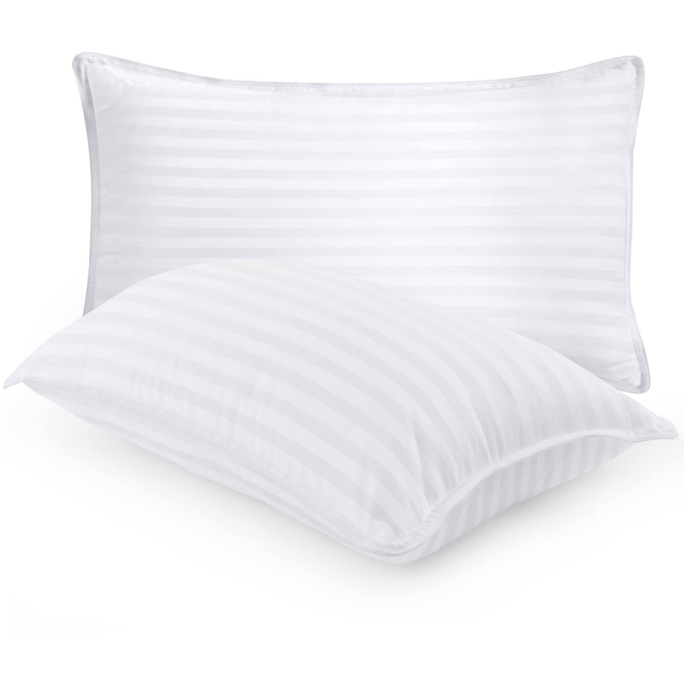 Utopia Bedding bed pillows set 2-pack on a bed for cozy sleep.