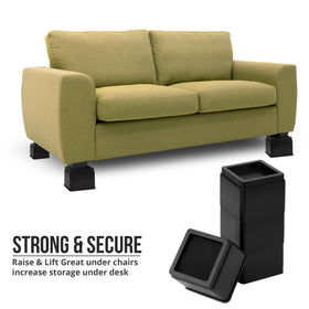 Utopia Bedding bed risers fit various furniture with secure lift
