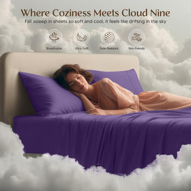 Utopia Bedding on a neatly made bed demonstrates hotel-grade comfort and easy care.