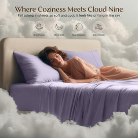 Utopia Bedding bed setup with sheets delivering a neat, hotel-like finish