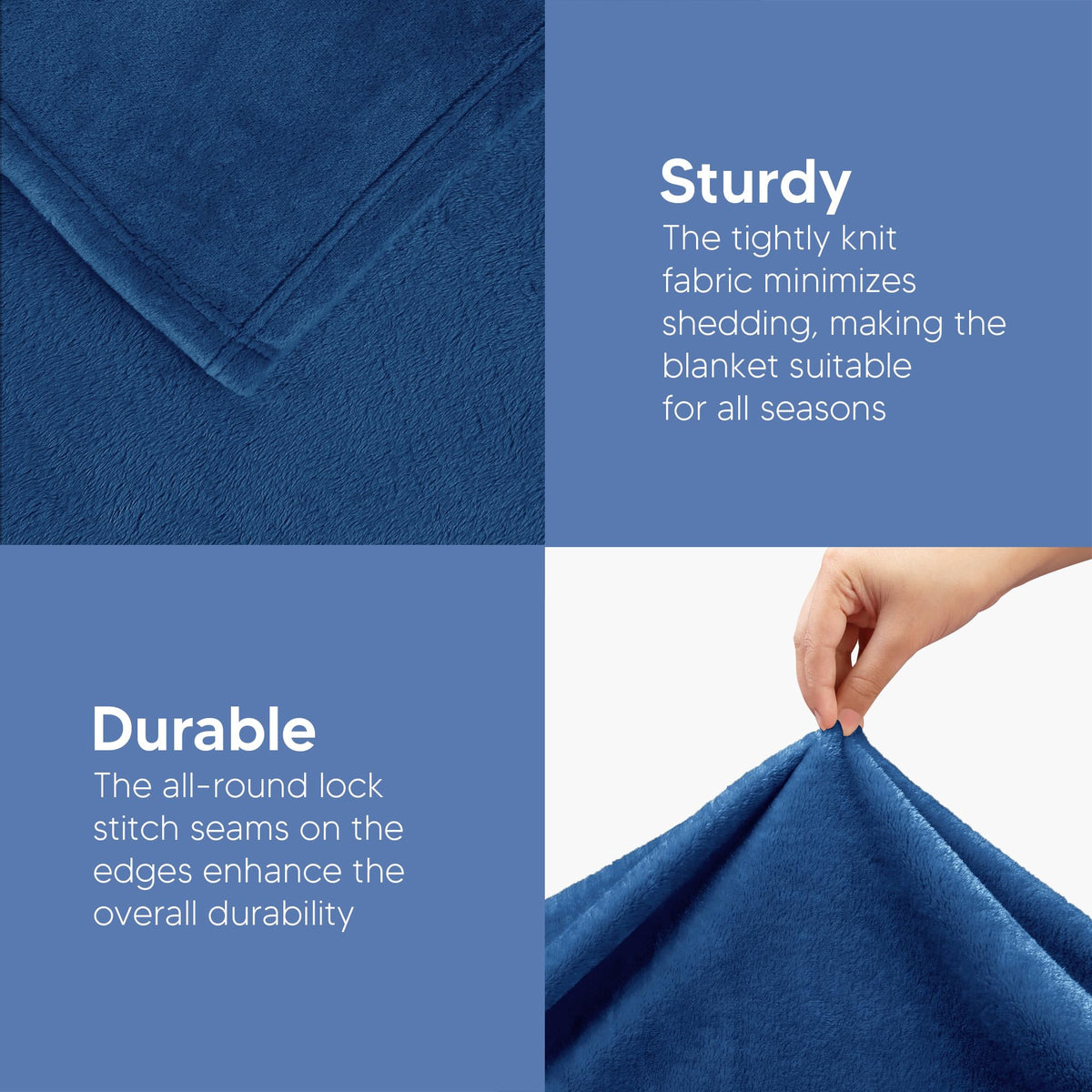 Utopia Bedding all season blanket offering balanced warmth