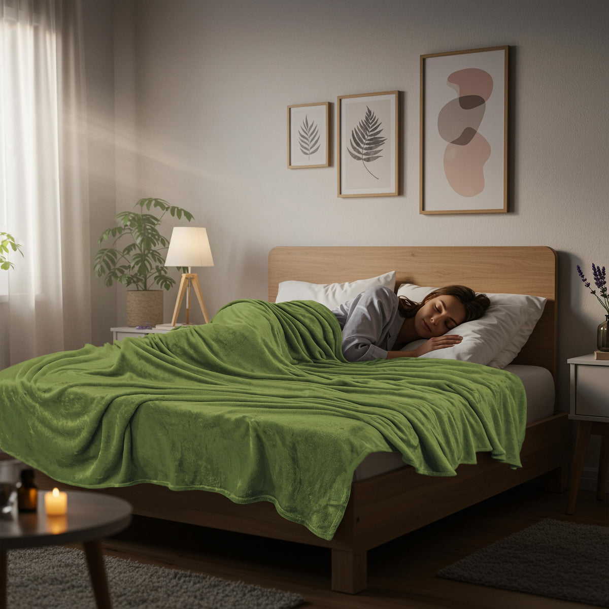 Utopia Bedding queen blanket ideal for camping and travel warmth.