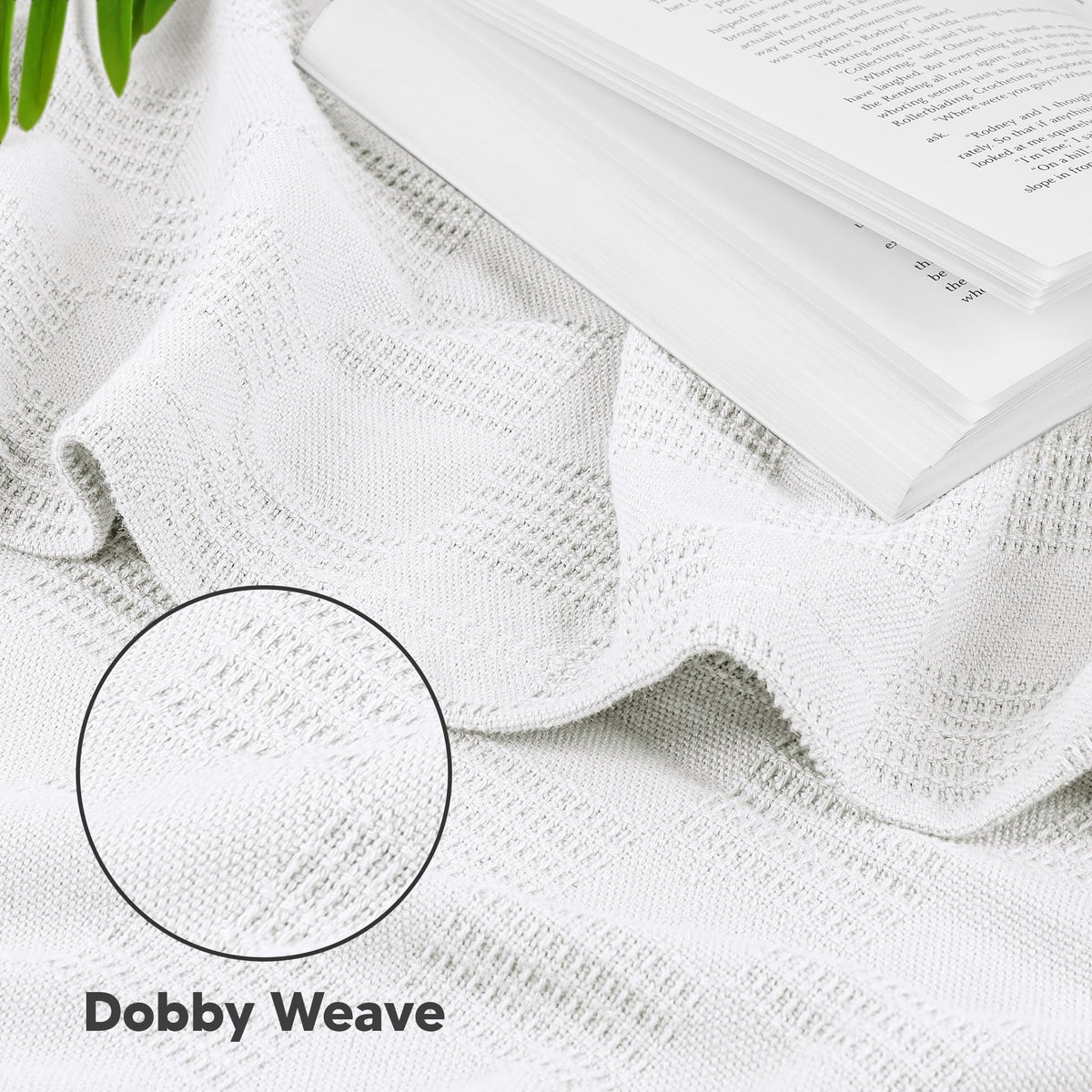Utopia Bedding blanket on bed demonstrates lightweight warmth and breathability.