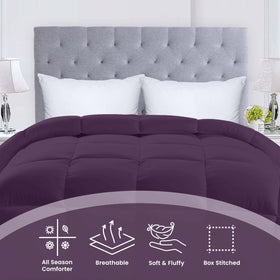 Close-up of corner tabs on Utopia Bedding comforter for secure fit.