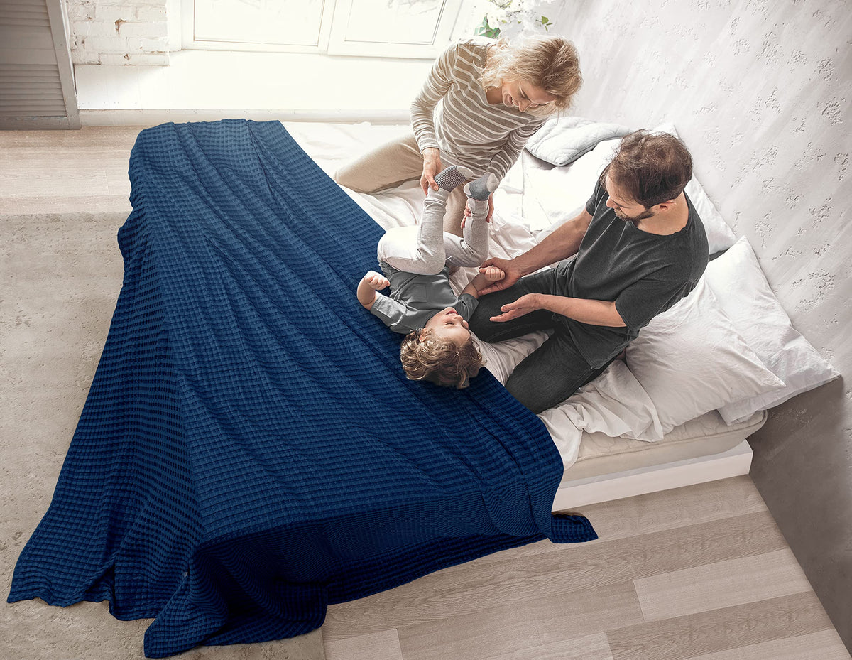 Breathable cotton blanket by Utopia Bedding for comfortable summer nights