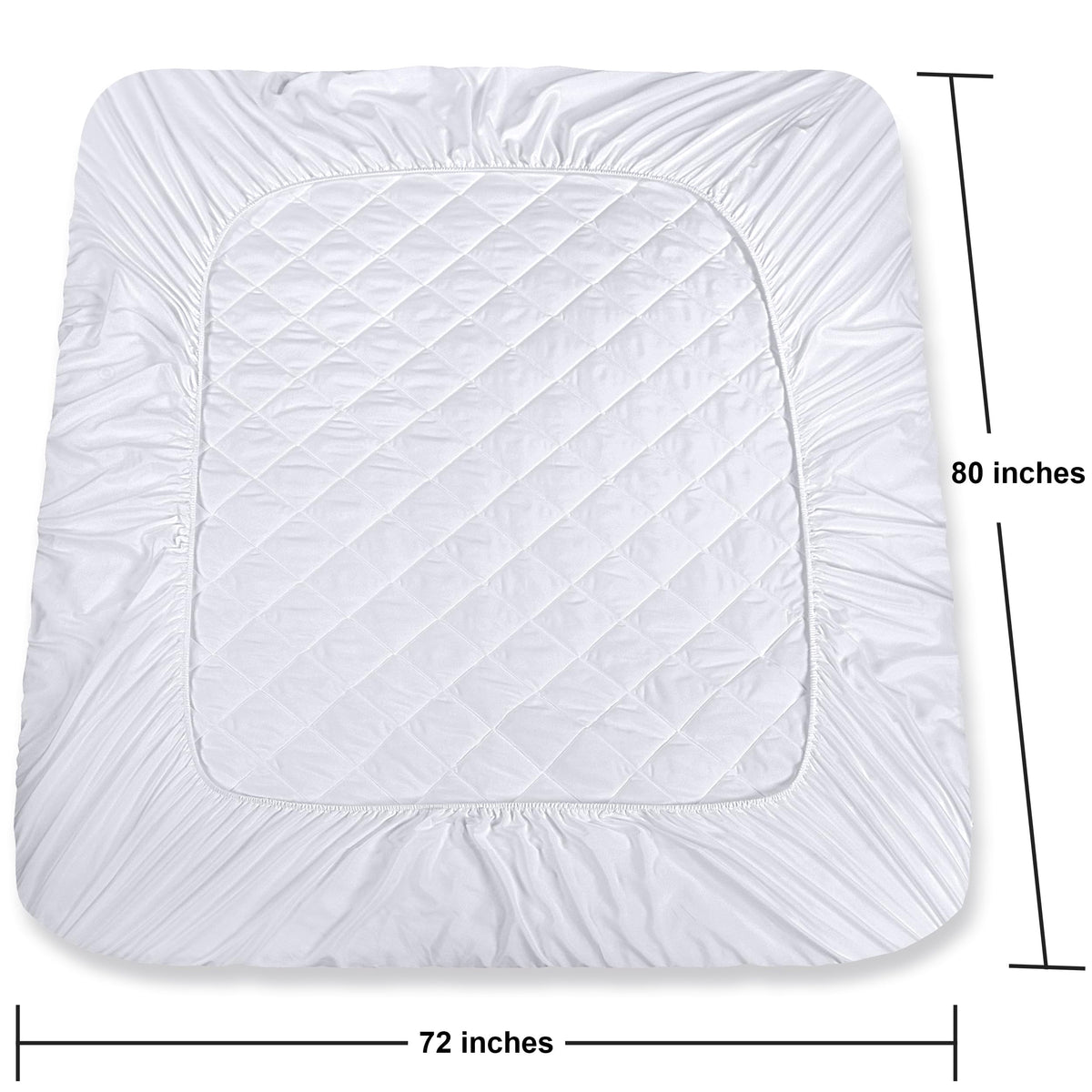 Utopia Bedding breathable quilted mattress pad surface for cooler sleeping