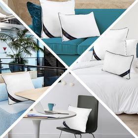 Utopia Bedding breathable pillow inserts ideal for everyday lounging and extended use.
