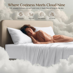 Utopia Bedding brushed-microfiber-texture feels soft and breathable to the touch.