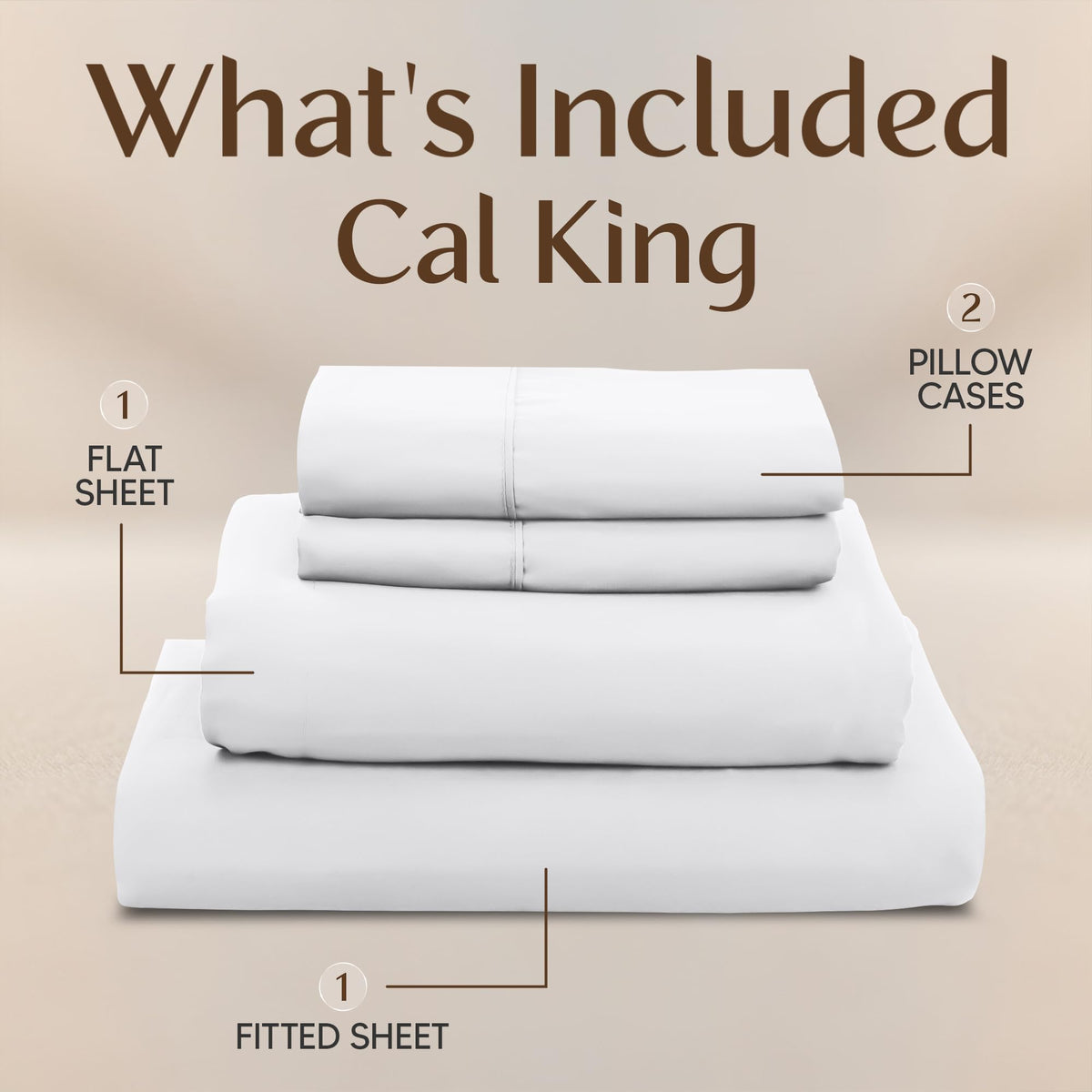 Utopia Bedding flat-sheet-108x102 offers ample drape on Cal King beds.