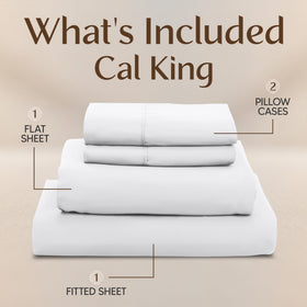 Utopia Bedding flat-sheet-108x102 offers ample drape on Cal King beds.