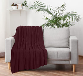Utopia Bedding burgundy color enhances bed setup with a rich inviting tone