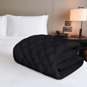 Utopia Bedding close-up shows quilting and plush loft.
