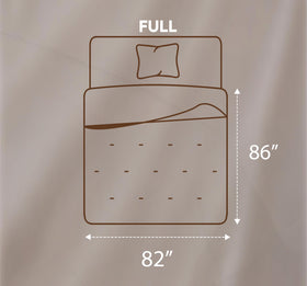 Utopia Bedding Comforter all-season-warmth on bed for year-round coziness.