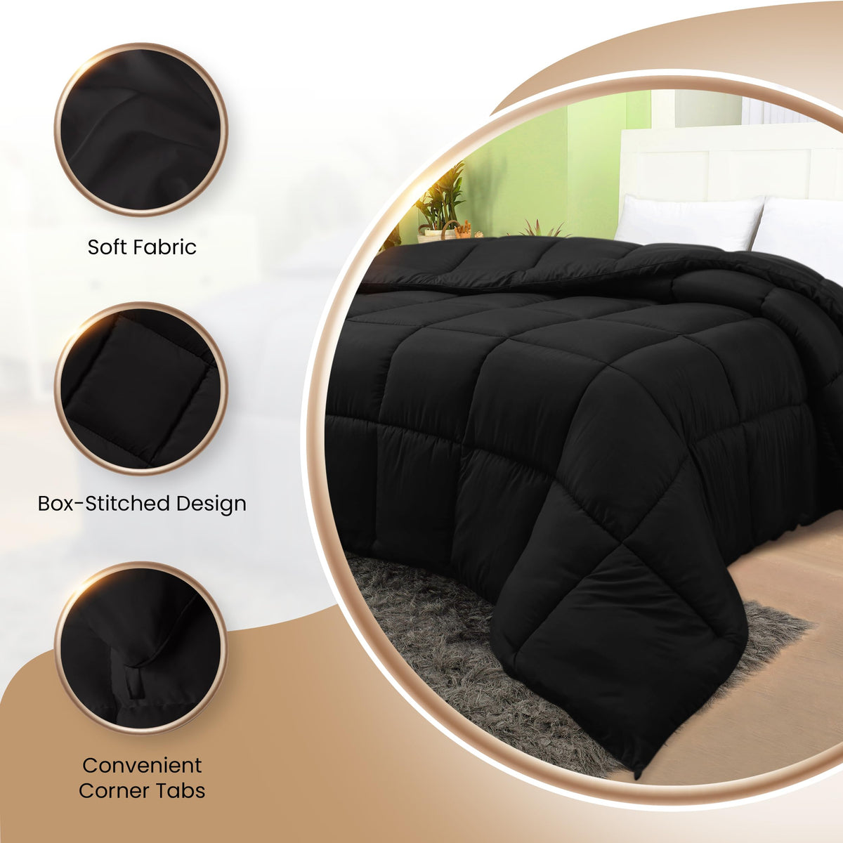 Utopia Bedding bed setup shows a crisp, elegant look and easy care.
