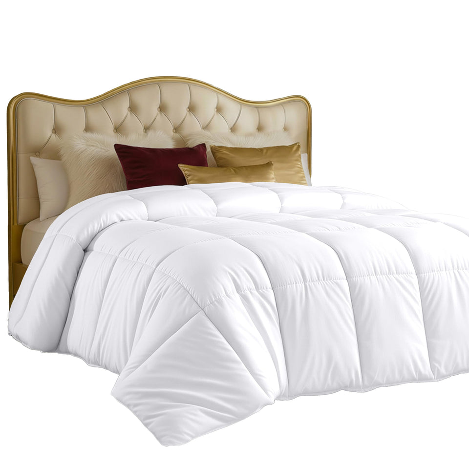 Utopia Bedding comforter box-stitch full 82x86 for secure fill and clean lines.