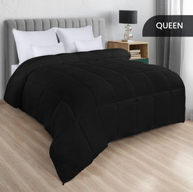 Utopia Bedding comforter with corner tabs keeps the fill neatly in place.