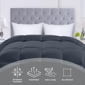 Utopia Bedding corner tabs closeup demonstrates secure duvet cover fit.