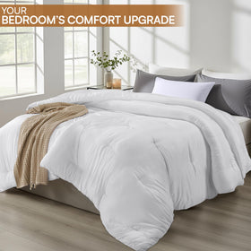 Utopia Bedding corner tabs secure the comforter inside a duvet cover.