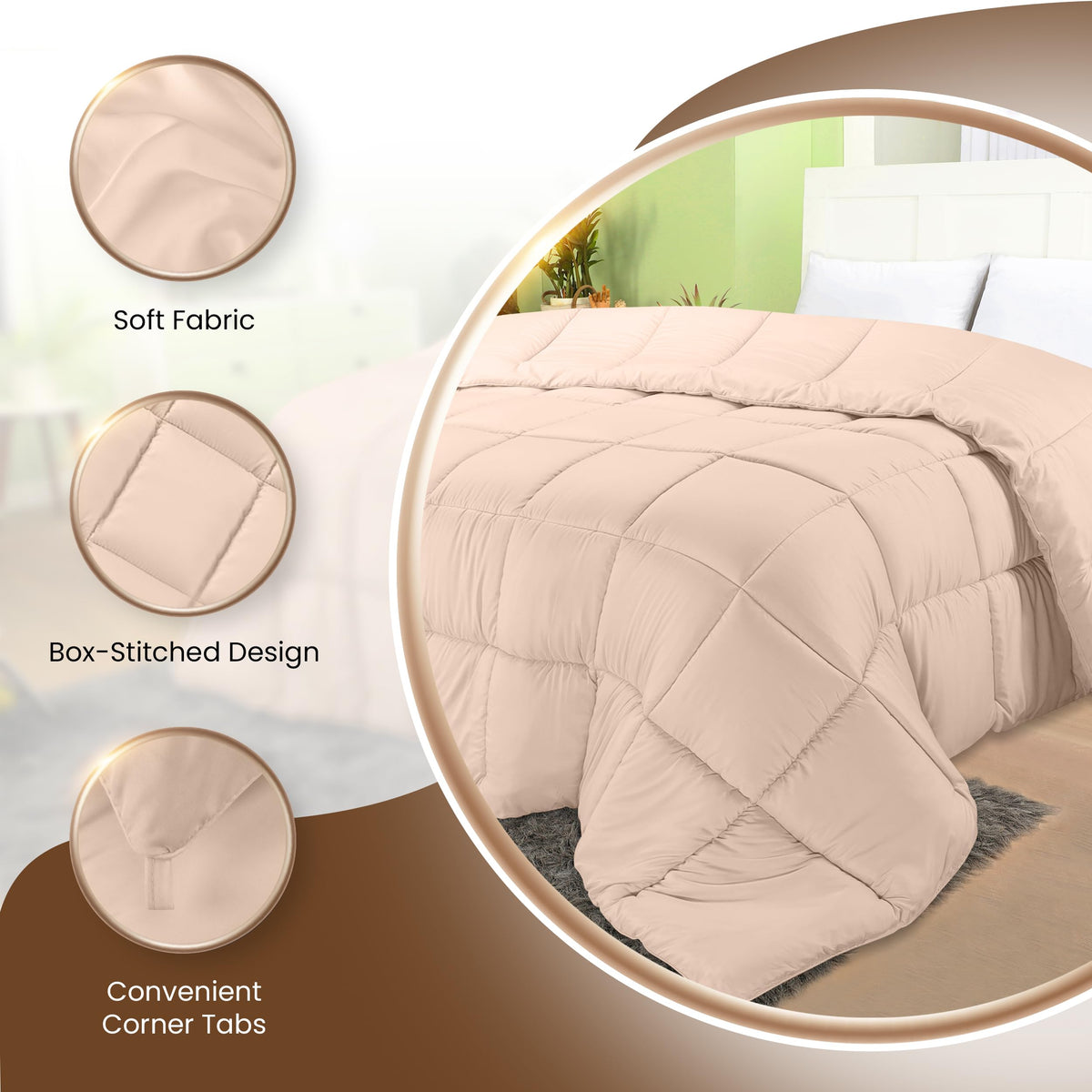 Utopia Bedding piped edges offer a polished look and stability.