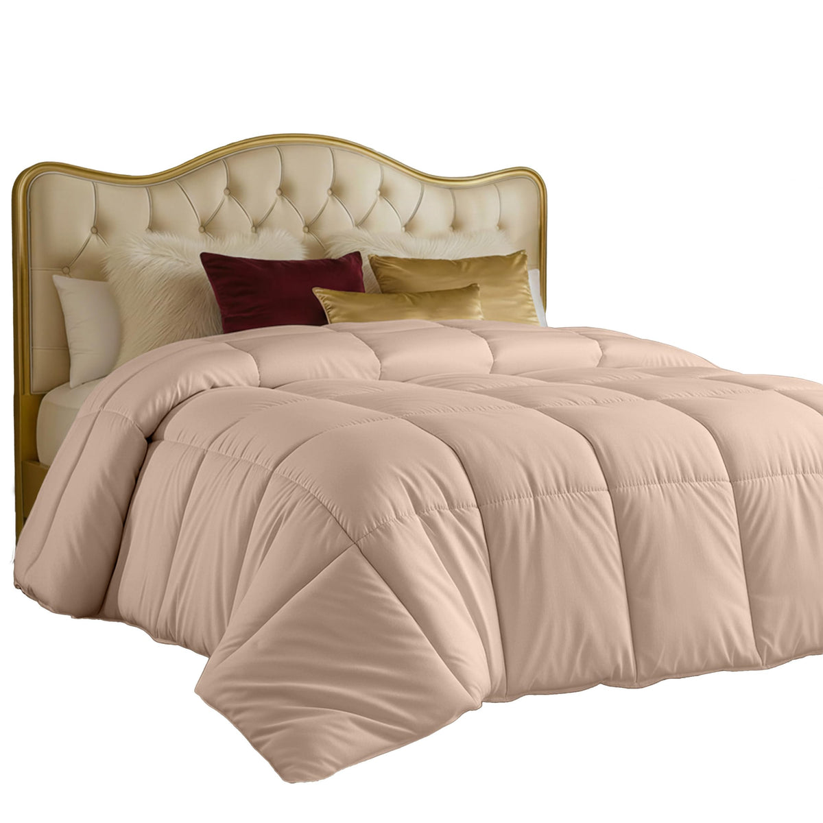 Utopia Bedding comforter queen size with box stitching for durable, cozy nights.