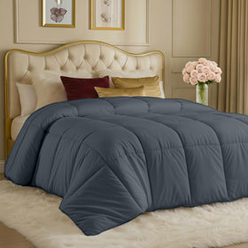 Utopia Bedding queen size comforter flat lay shows generous coverage for all-season use.