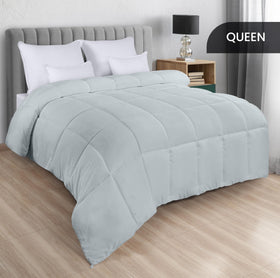 Utopia Bedding Comforter box stitching closeup highlights crisp, secure fill