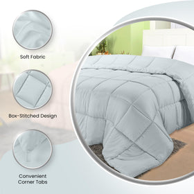Utopia Bedding Comforter machine washable tag indicates convenient care