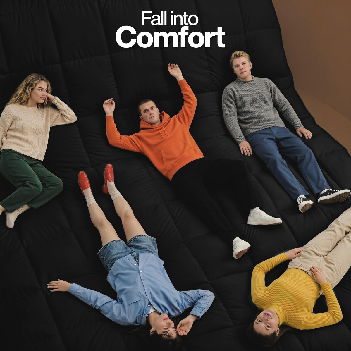 Corner tabs on Utopia Bedding duvet insert for secure duvet cover attachment