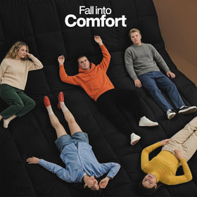 Corner tabs on Utopia Bedding duvet insert for secure duvet cover attachment