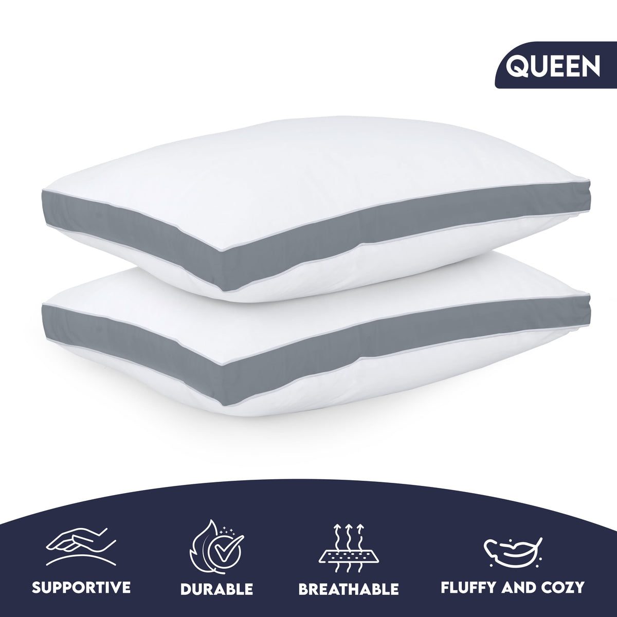 Utopia Bedding soft cotton blend fabric with cooling touch