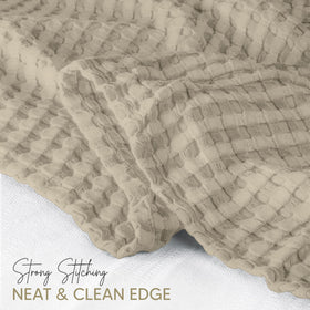 Utopia Bedding cotton ring spun edges indicate sturdy, soft finishing.