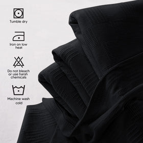 Utopia Bedding closeup shows soft texture, ideal for breathable comfort.