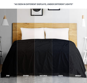 Utopia Bedding weekend-ready blanket offers light warmth for cool evenings.
