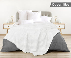 Utopia Bedding cotton waffle blanket soft fibers, light and breathable