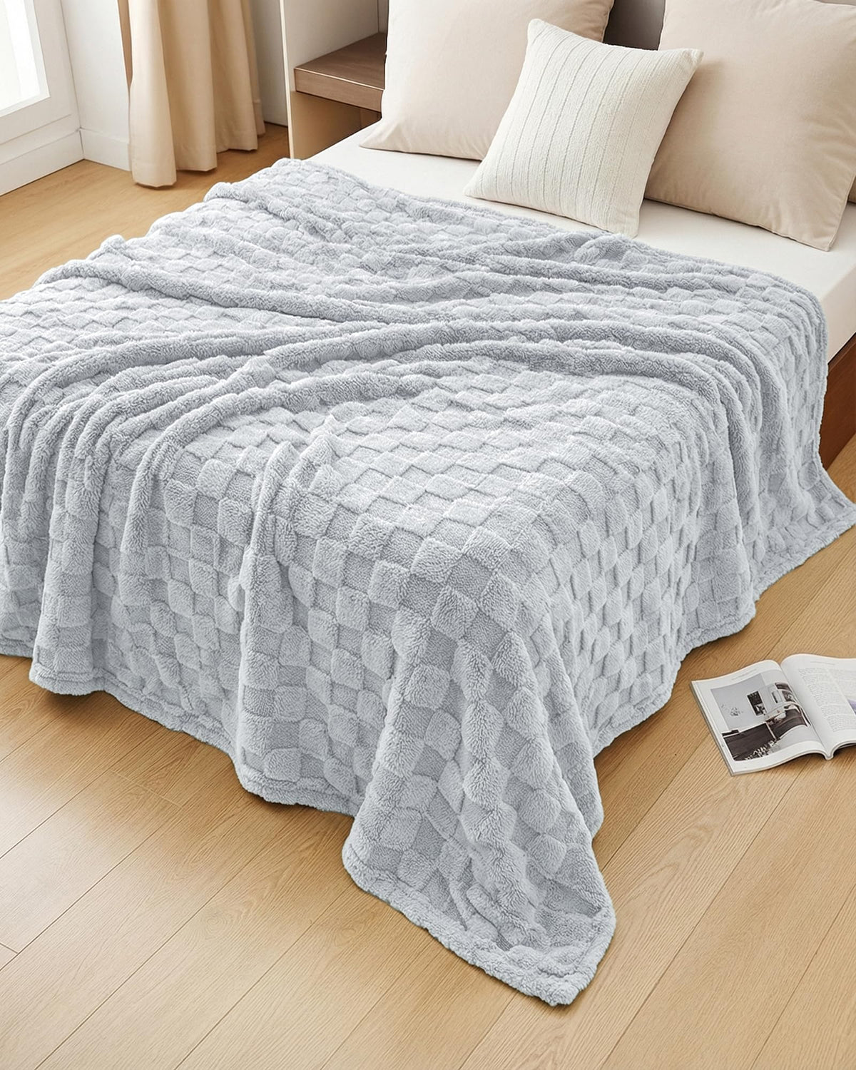Utopia Bedding blanket on a couch during movie night for relaxed warmth