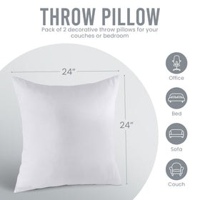 Utopia Bedding decorative pillow on sofa adds stylish comfort.